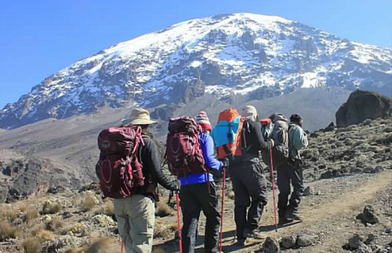 Путь восхождения на Килиманджаро в Танзании